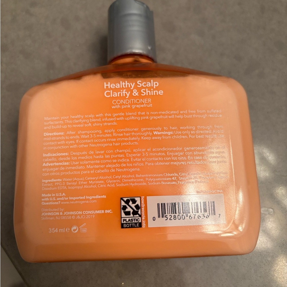 Neutrogena Pink and Orange Healthy Scalp Shampoo and Conditioner Set - Picture 5 of 5